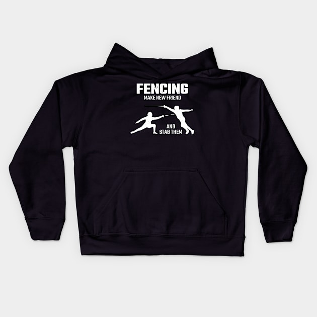 fencing Kids Hoodie by Mandala Project